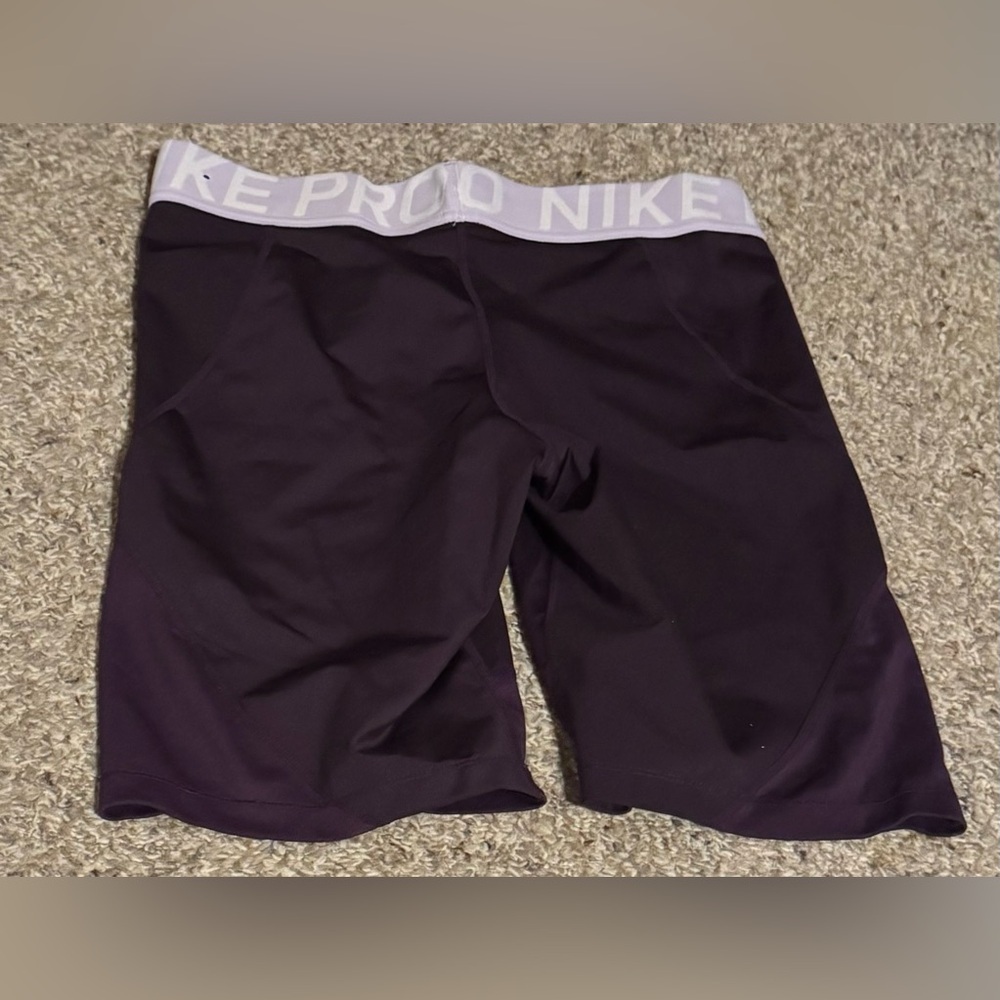 Purple Nike Pro Compression Shorts - Picture 3 of 4